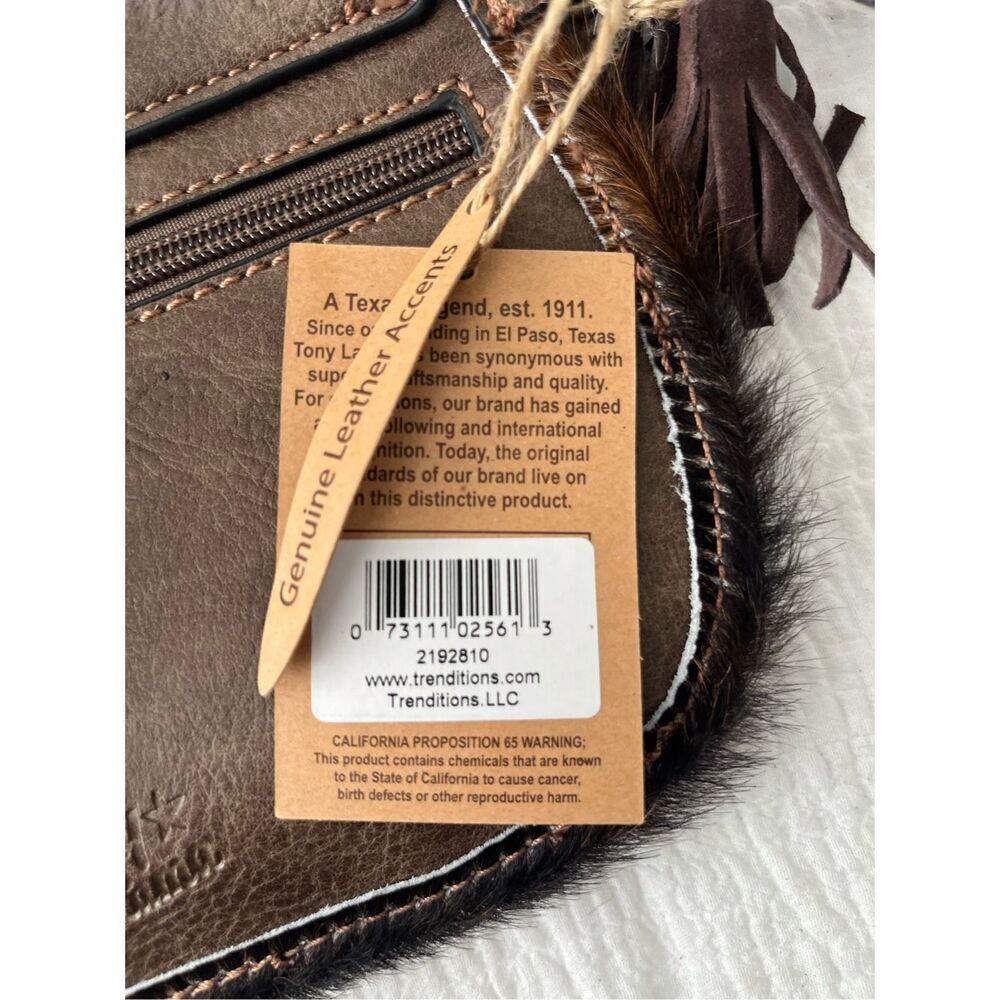 Tony Lama Western Brindle Cowhide Hair Wristlet Wallet NEW NWT - Picture 4 of 5